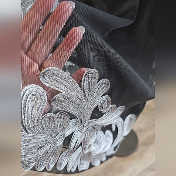 Lyman Par by Frank Lyman Cornelli Black and Silver Formal Dress 4 - Picture 3 of 11